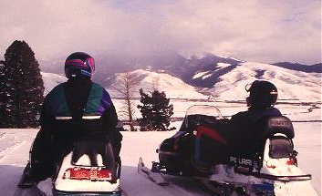 Snowmobing in Central Colorado